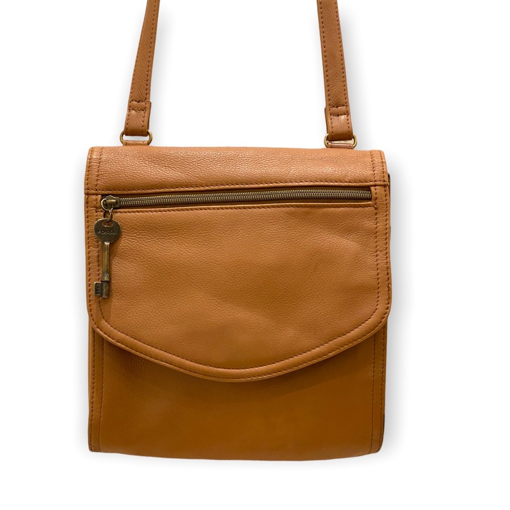 Fossil Brown Leather Crossbody Bag/Purse - Picture 8 of 15